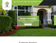 Tablet Screenshot of bradley-landscaping.com